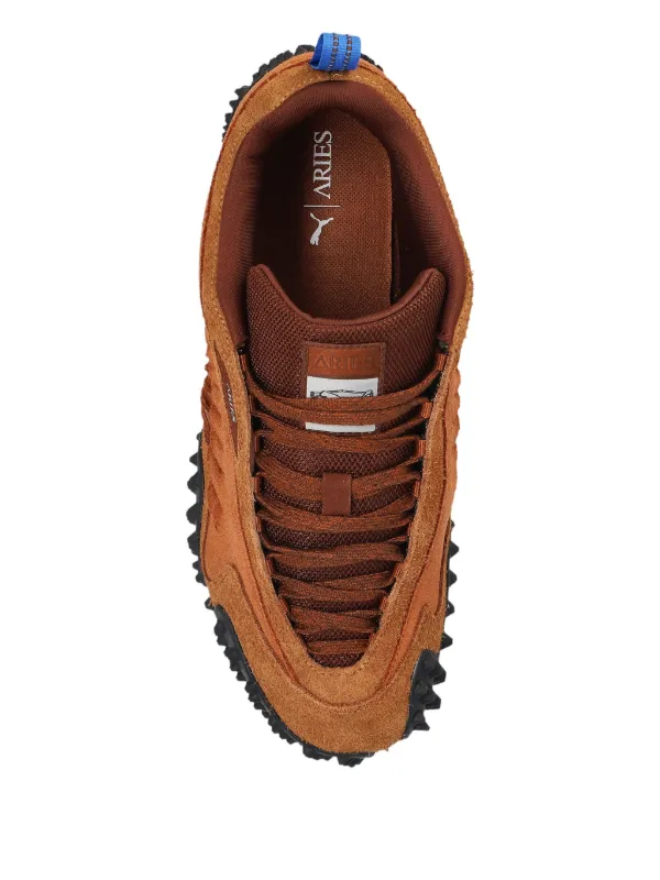 Puma ブラウン スニーカー レースアップ PUMA x Aries 'Mostro' スニーカー | ブラウン | FARFETCH JP
