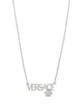 Versace logo-lettering necklace - Silver