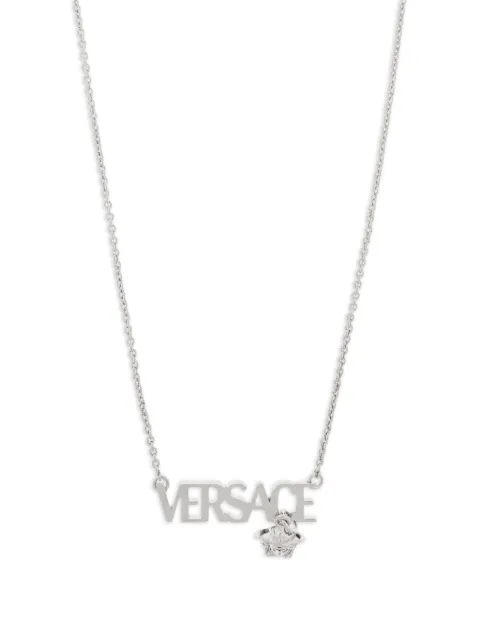 Versace logo-lettering necklace