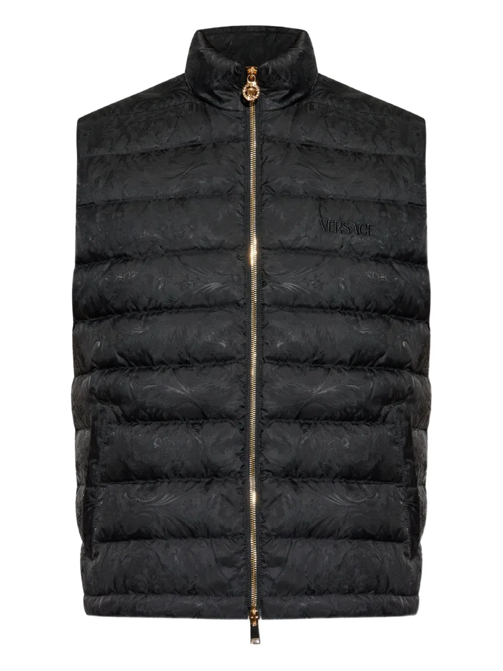 Versace Bodywarmer met Barocco-jacquard Zwart