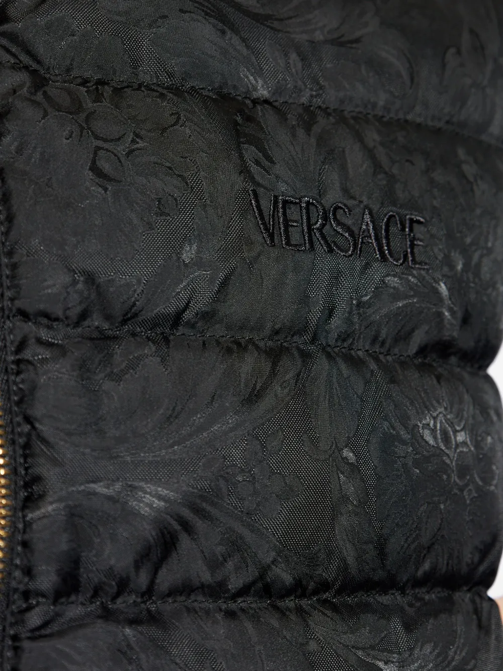 Versace Bodywarmer met Barocco-jacquard Zwart