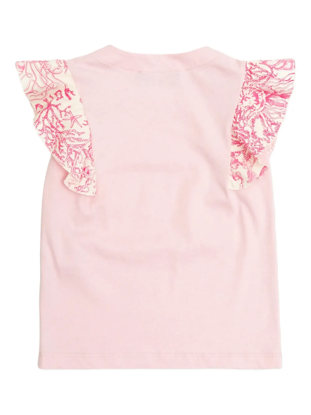 Versace Kids Underwater Barocco ruffle-sleeve T-shirt | Baby T-Shirts | Image 2