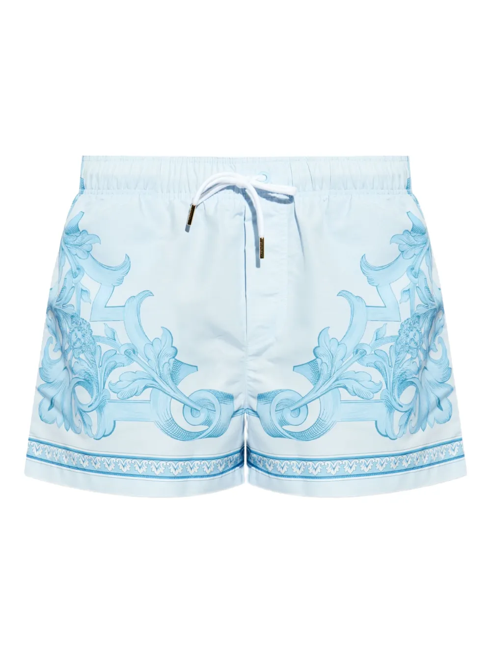 Versace プリント トランクス水着 - ブルー Versace プリント トランクス水着 - ブルー
