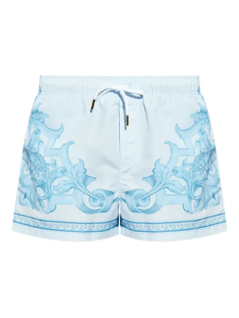 Versace ornamental-print swim shorts