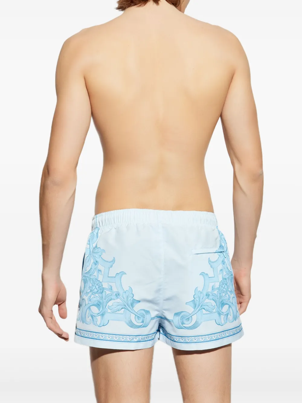 Versace Zwembroek met print Blauw