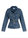 GANNI belted jacket - Blue