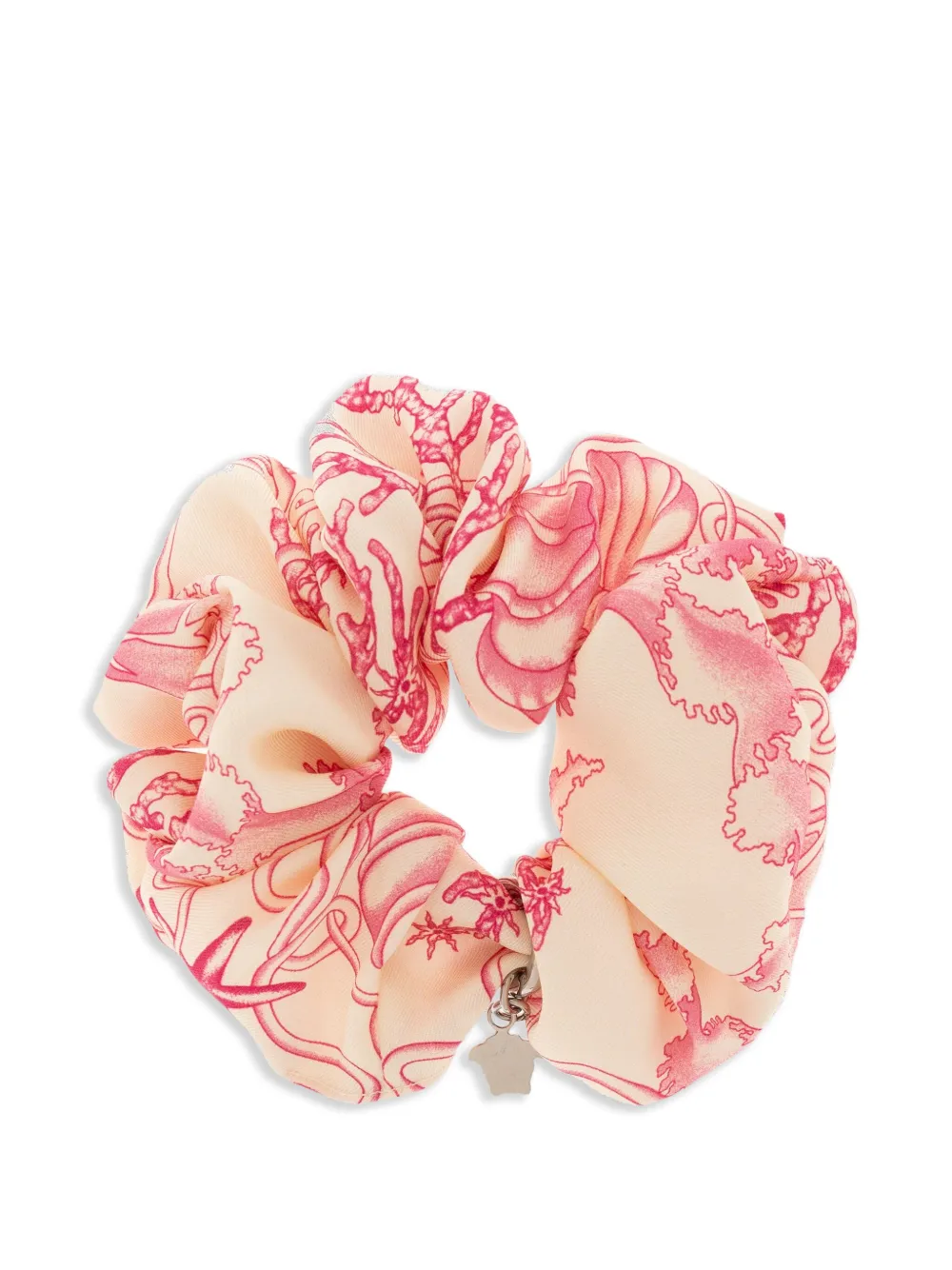 Versace Satijnen scrunchie Roze