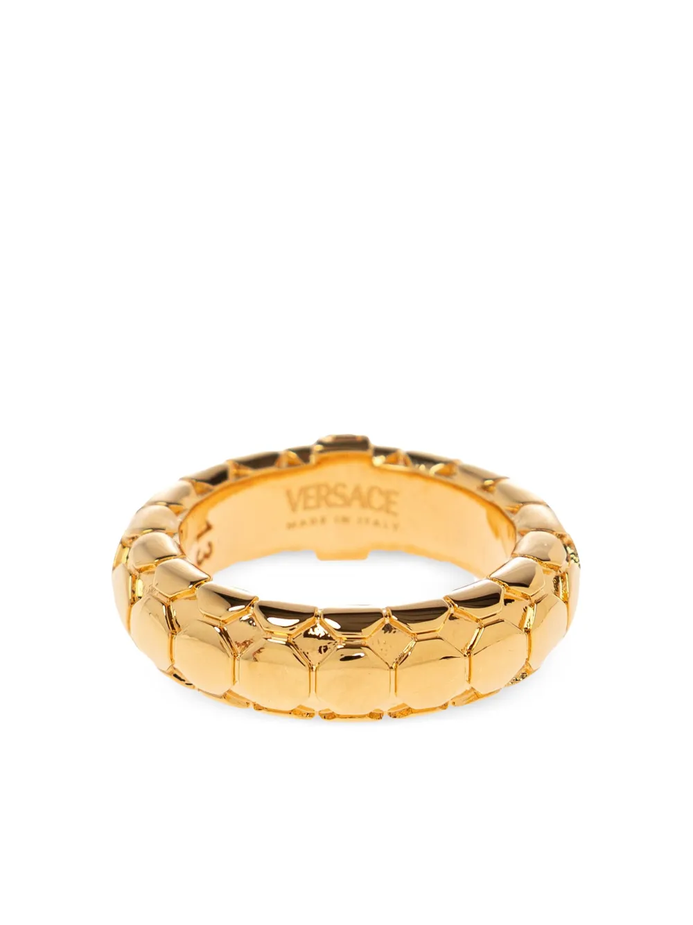 Versace Greca Snake Ring