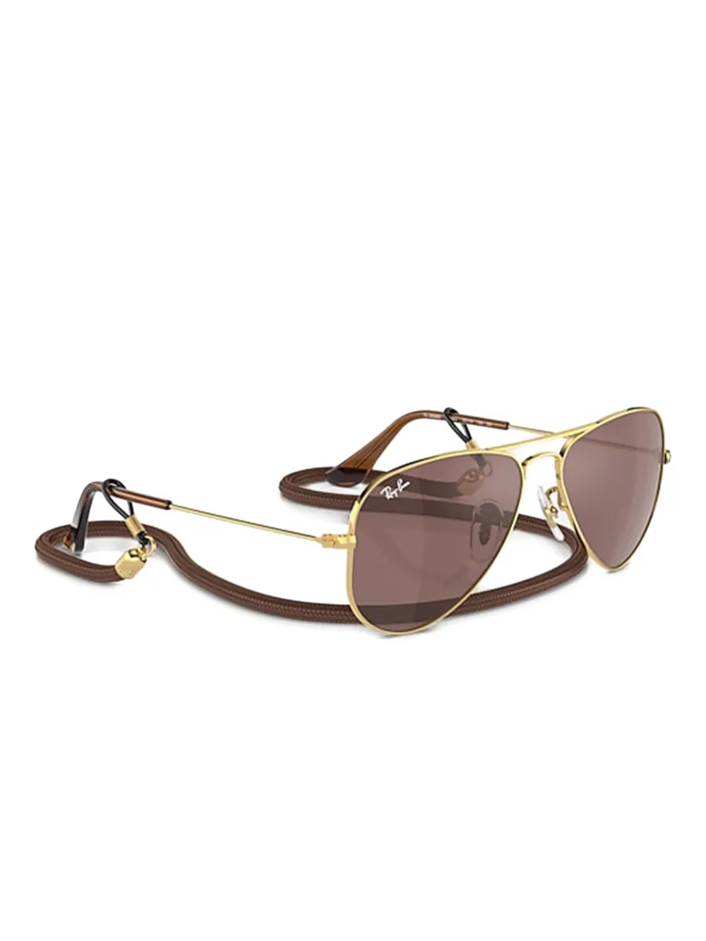 RAY-BAN JUNIOR Aviator zonnebril met metallic montuur - Goud