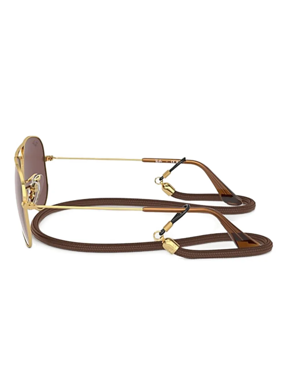 RAY-BAN JUNIOR Aviator zonnebril met metallic montuur Goud