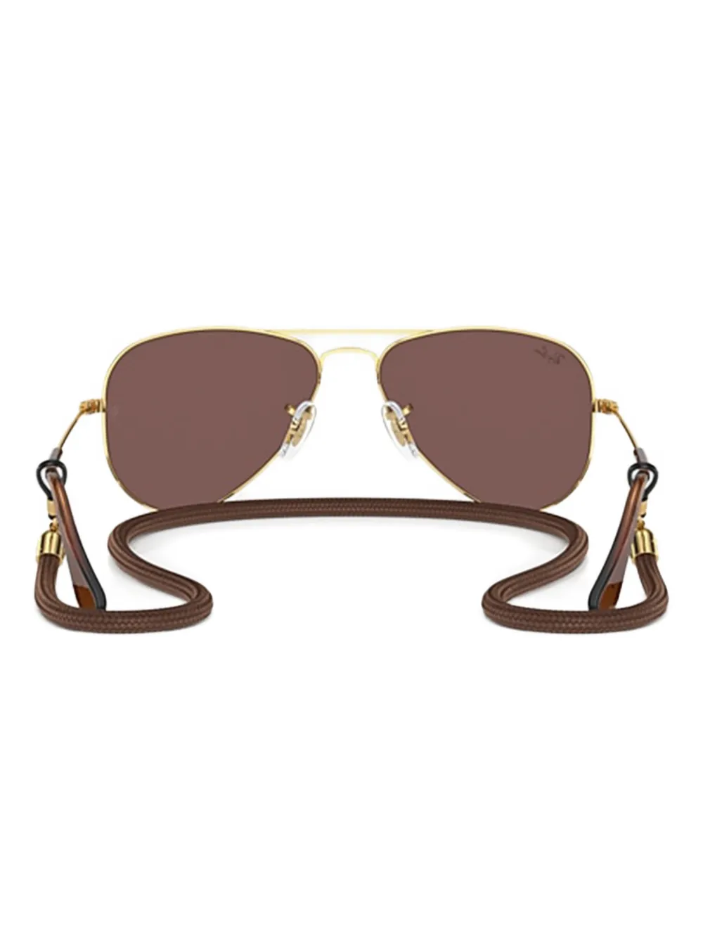 RAY-BAN JUNIOR Aviator zonnebril met metallic montuur Goud