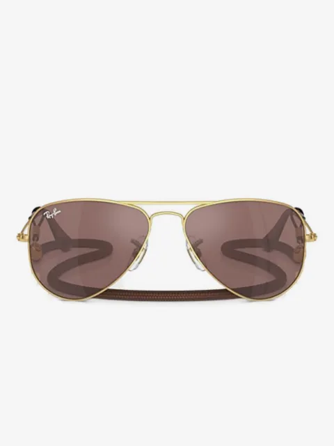 RAY-BAN JUNIOR Aviator metallic sunglasses
