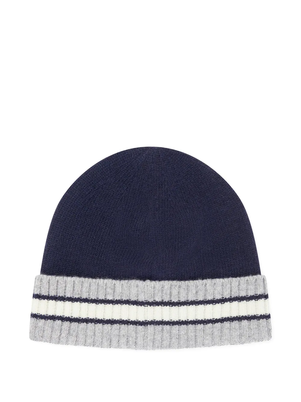 Moncler Enfant virgin-wool beanie - Blauw