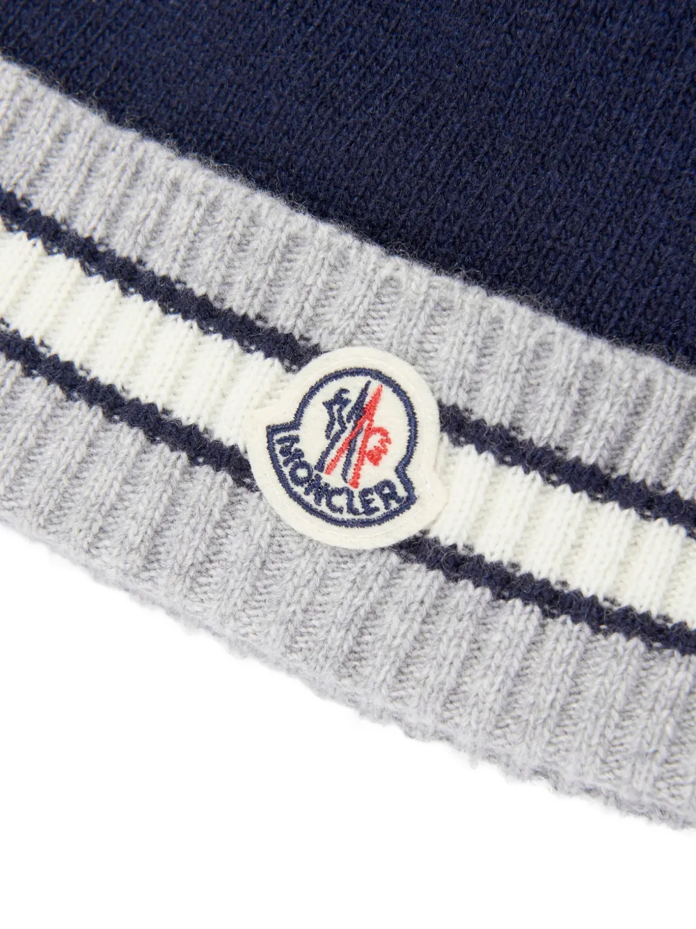 Moncler Enfant Muts van scheerwol Blauw