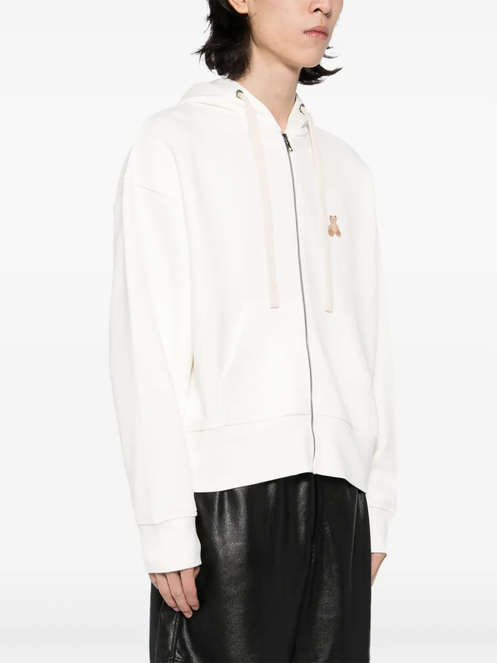Palm Angels Hoodie met logopatch Wit