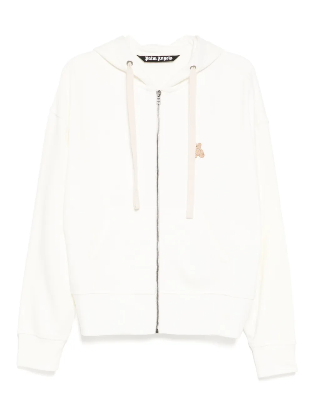 Palm Angels Hoodie met logopatch Wit