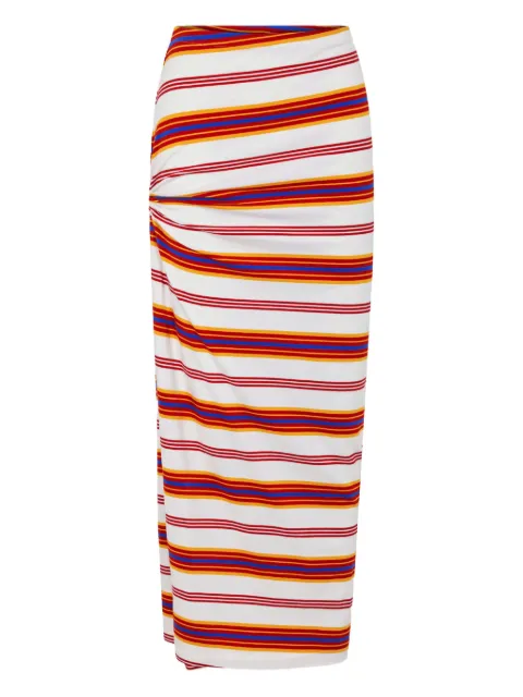 Rabanne striped draped skirt