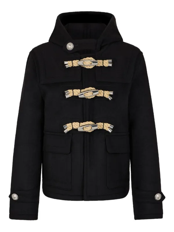 Rabanne Toggle-fastening Hooded Jacket in Black