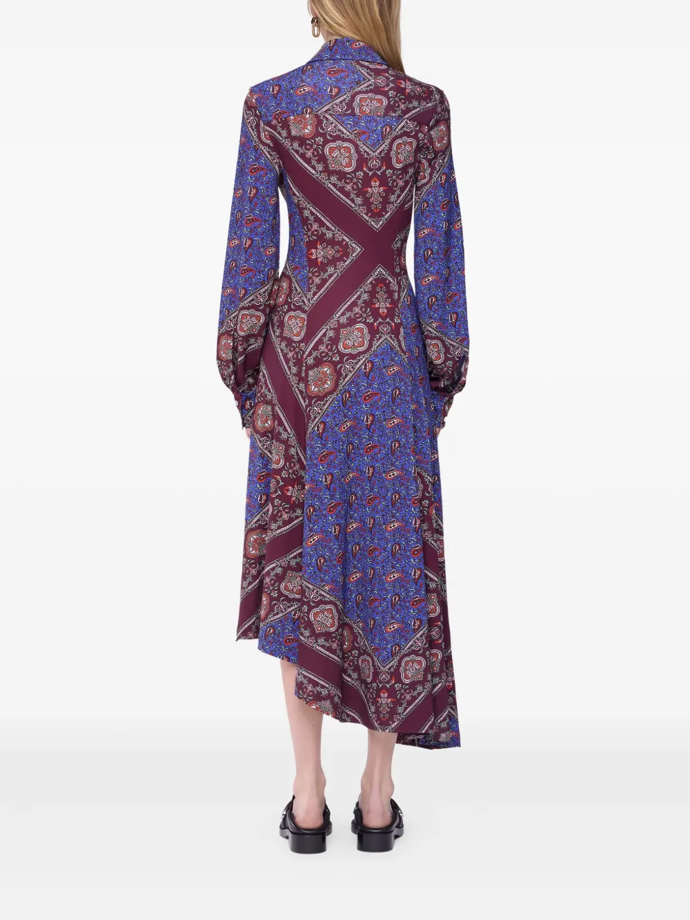 Rabanne Asymmetrische blousejurk Blauw