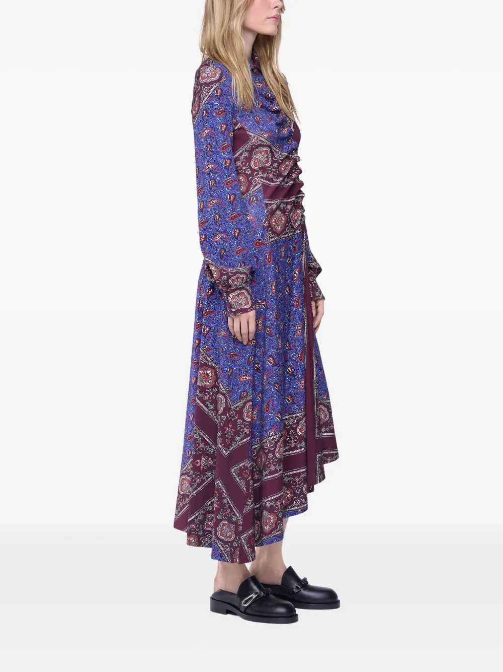 Rabanne Asymmetrische blousejurk Blauw