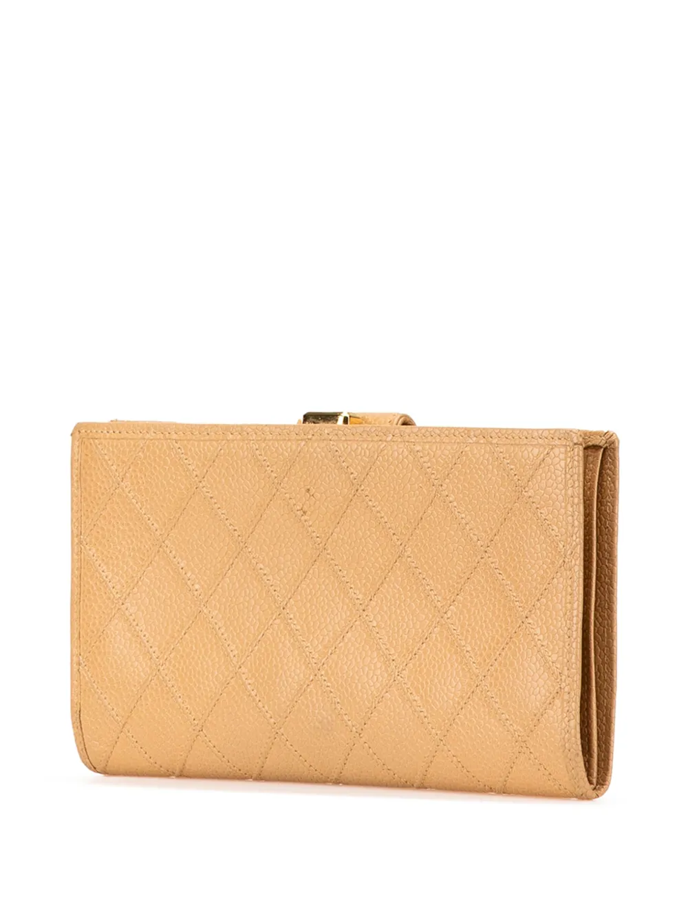 CHANEL Pre-Owned 1996-1997 CC Quilted Caviar Stitched French Wallet long wallets | Image 2