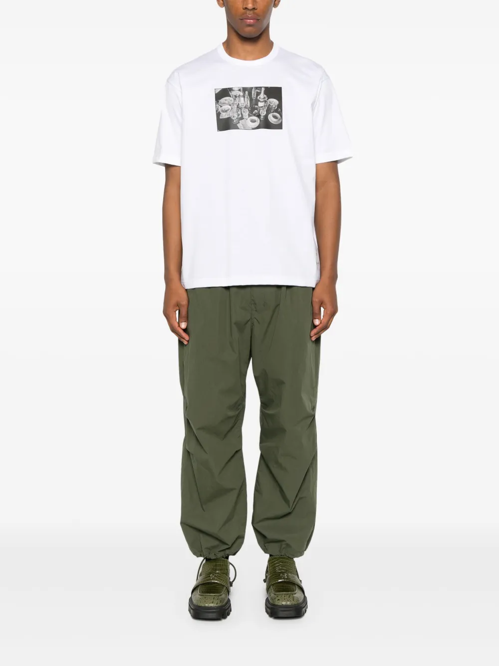 Junya Watanabe MAN Katoenen T-shirt - Wit