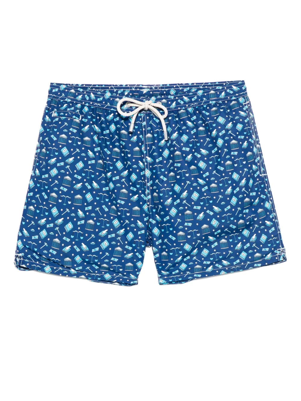 MC2 Saint Barth graphic-print swim shorts - ブルー MC2 Saint Barth graphic-print swim shorts - ブルー