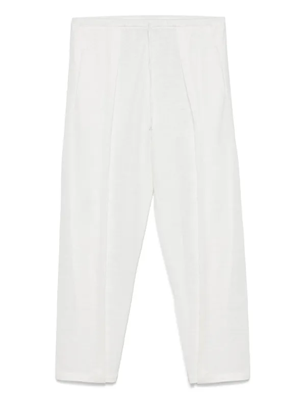 Giorgio Armani Straight-leg Trousers in White
