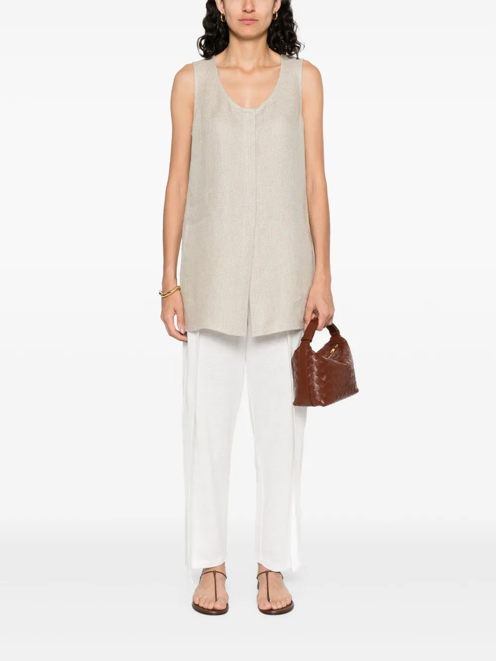 Giorgio Armani linen top | Vests & Tank Tops | Image 2