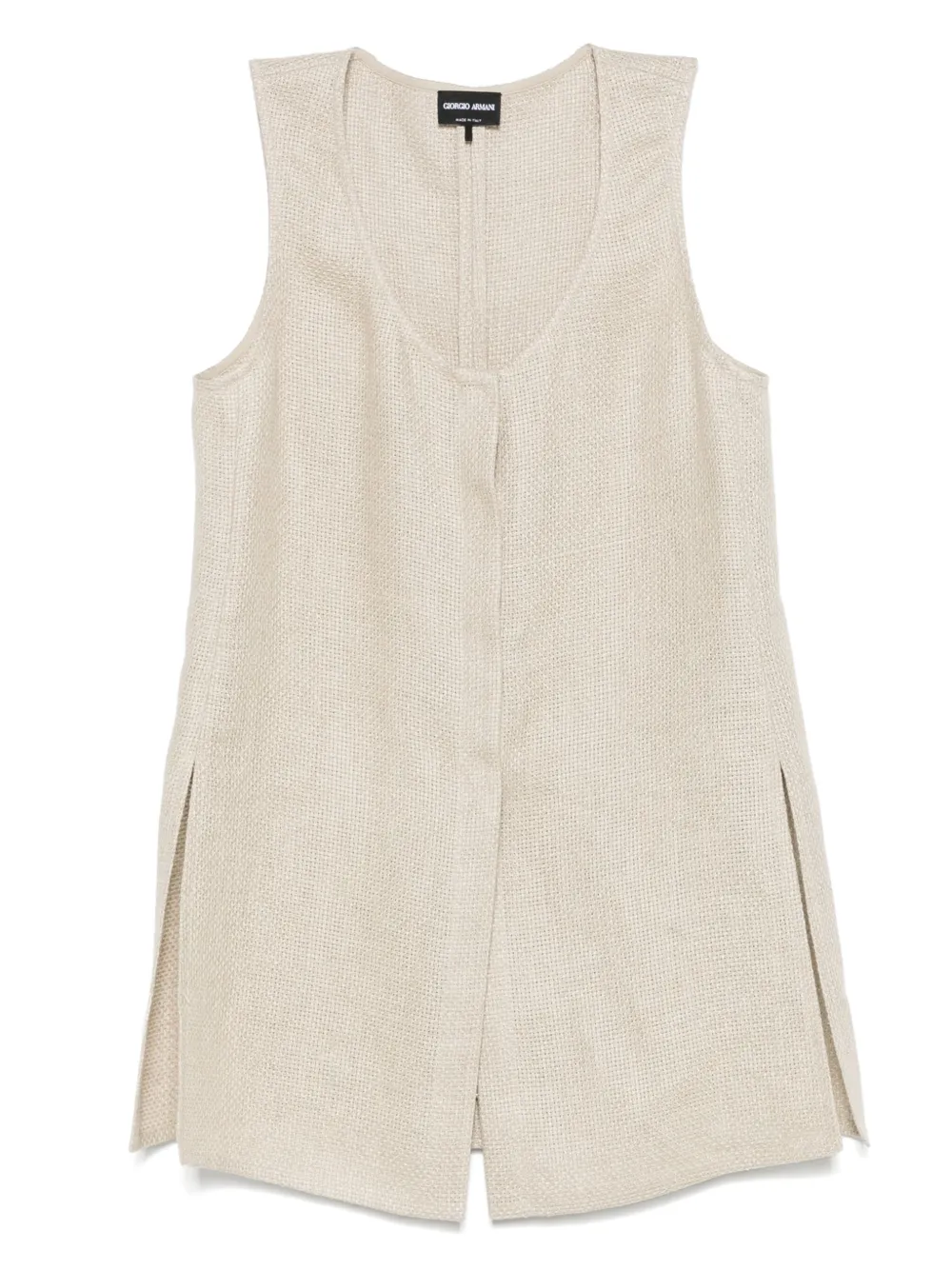 Giorgio Armani linen top | Neutrals | Image 1