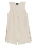 Giorgio Armani linen top - Neutrals