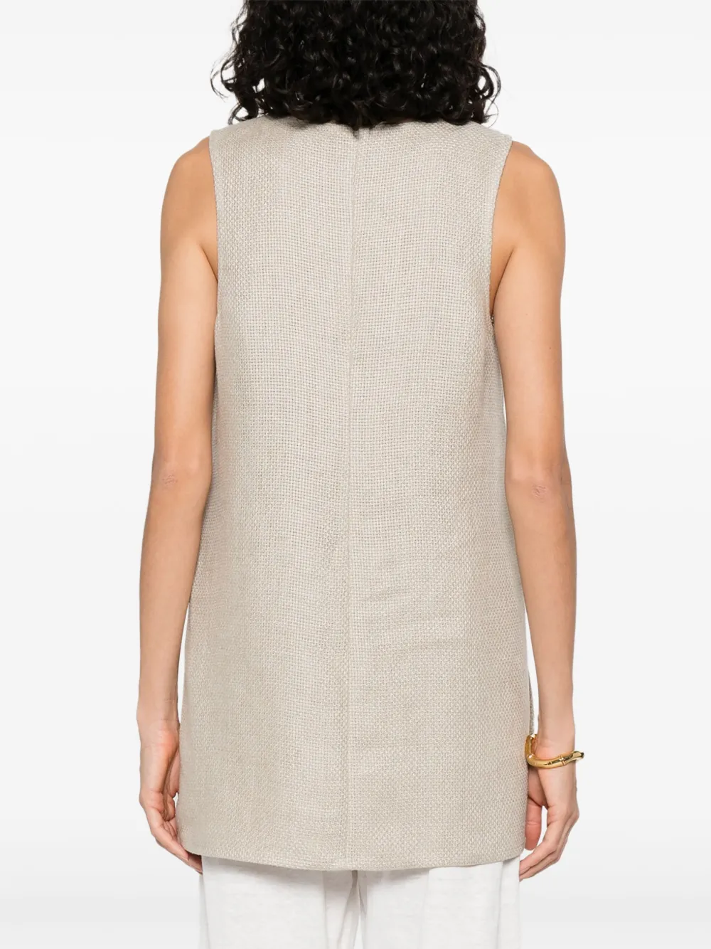 Giorgio Armani Linnen top Beige