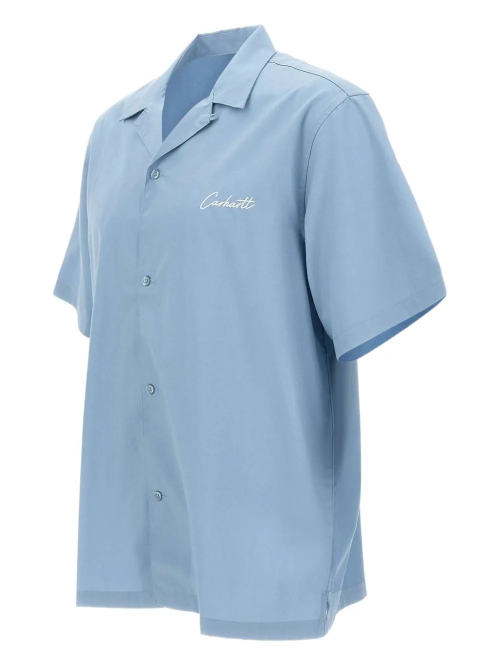 Carhartt WIP logo-embroidered shirt Blauw
