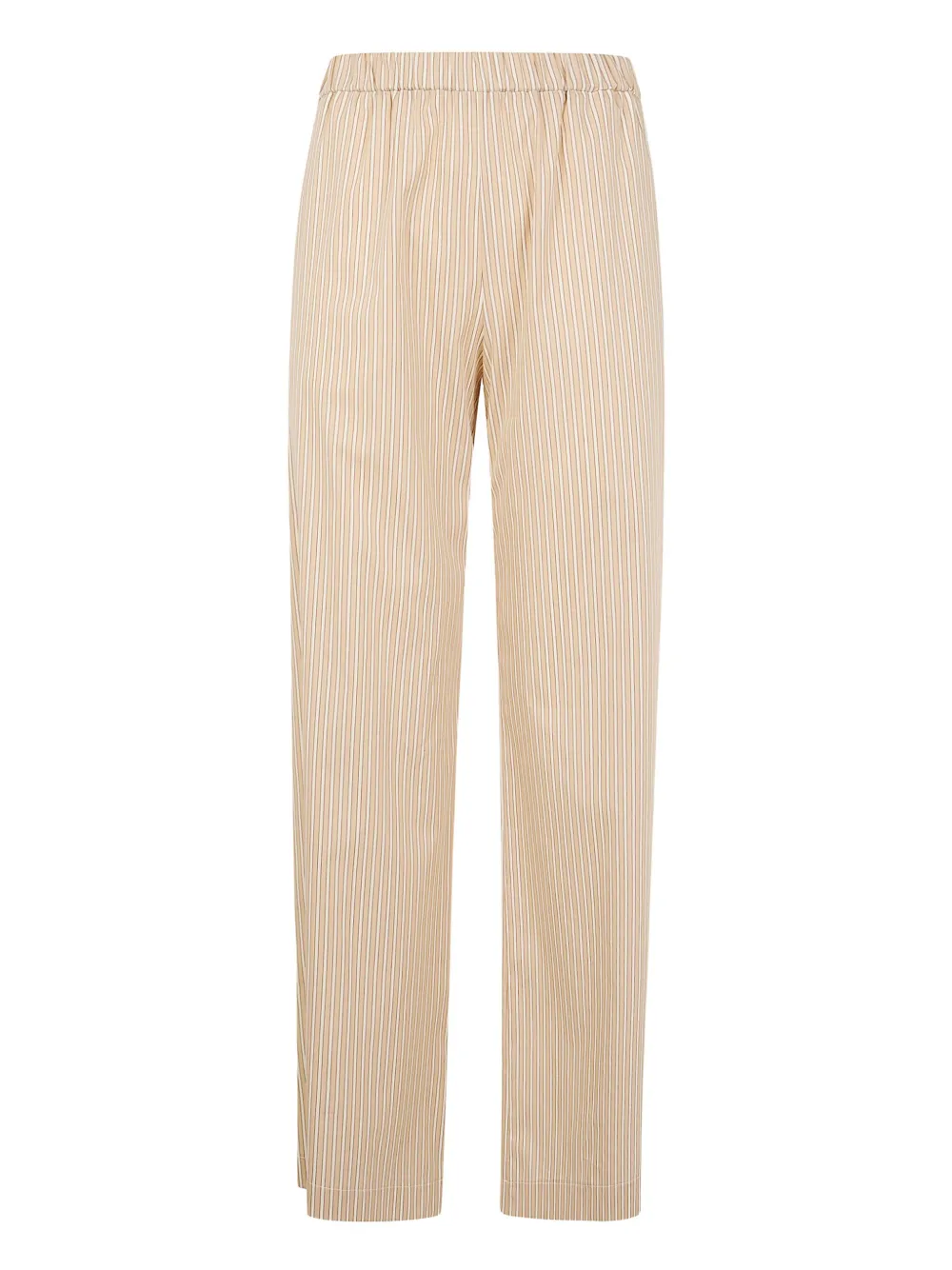 striped elastic-waist pants