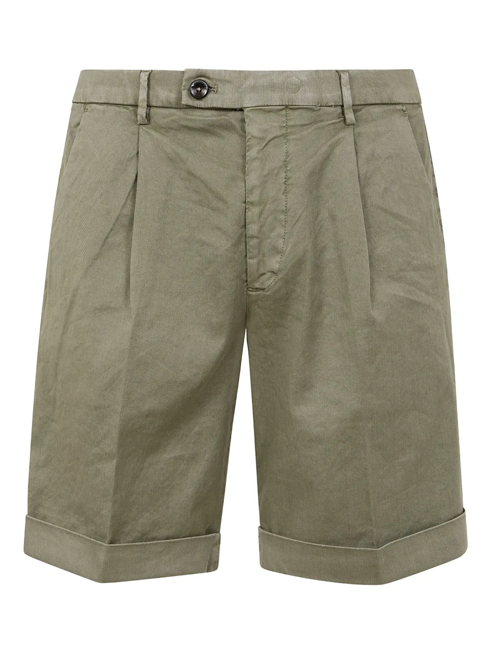 michael coal short en coton à design plissé | tons neutres | Image 1