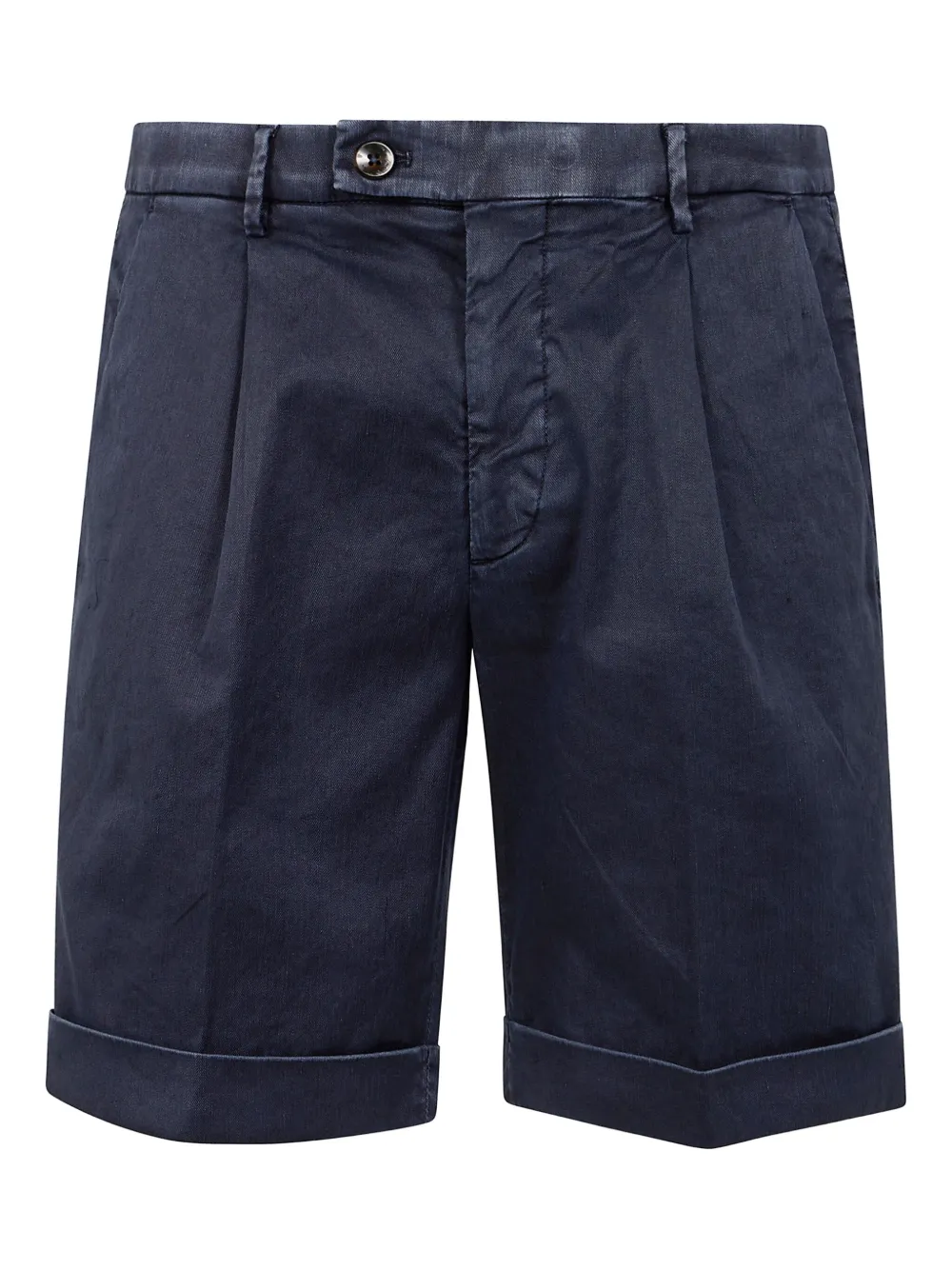 michael coal shorts med plisseret kant | blå | Image 1