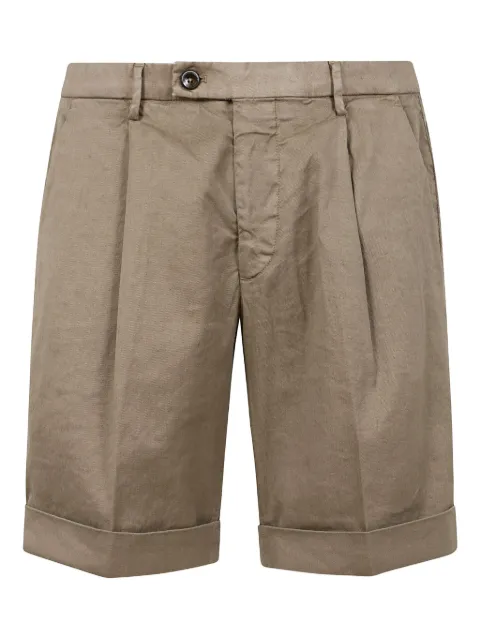 michael coal pleated cuffed shorts