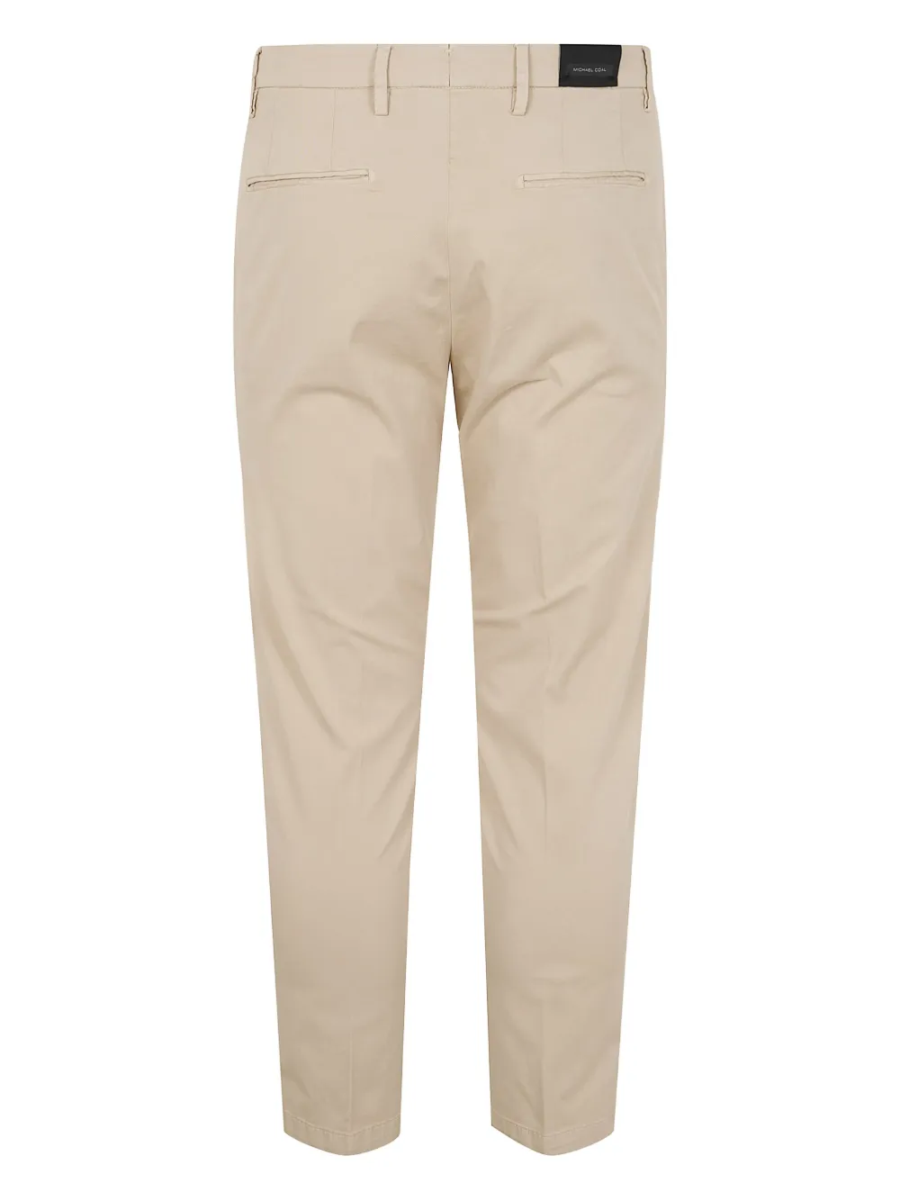 michael coal Broek van stretch-katoen Beige