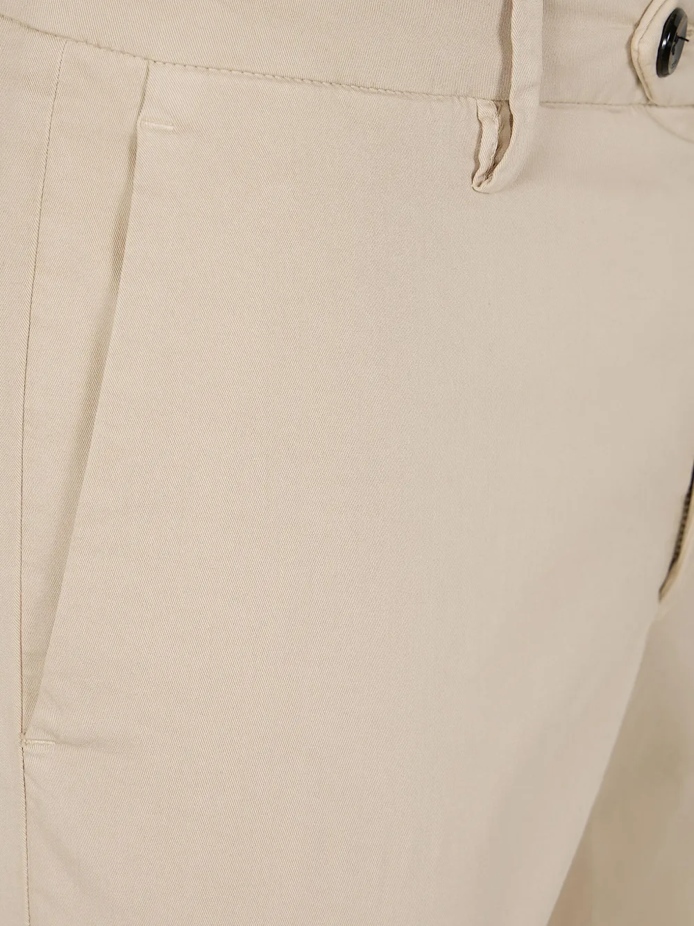 michael coal Broek van stretch-katoen Beige