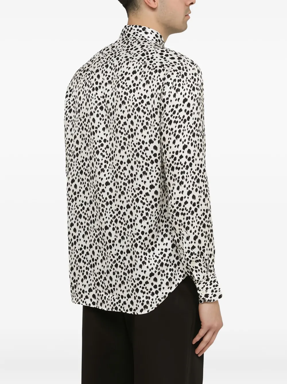 PT Torino Overhemd met dalmatiër print Wit