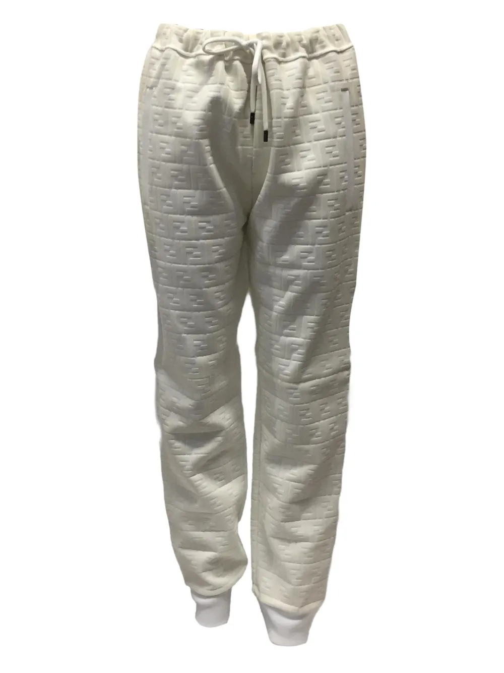 FENDI Zucca-embossed track pants Wit
