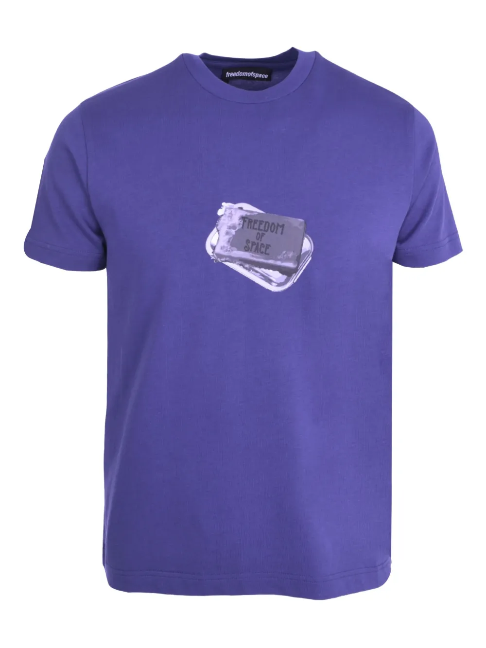 FREEDOM OF SPACE cotton T-shirt - パープル FREEDOM OF SPACE cotton T-shirt - パープル