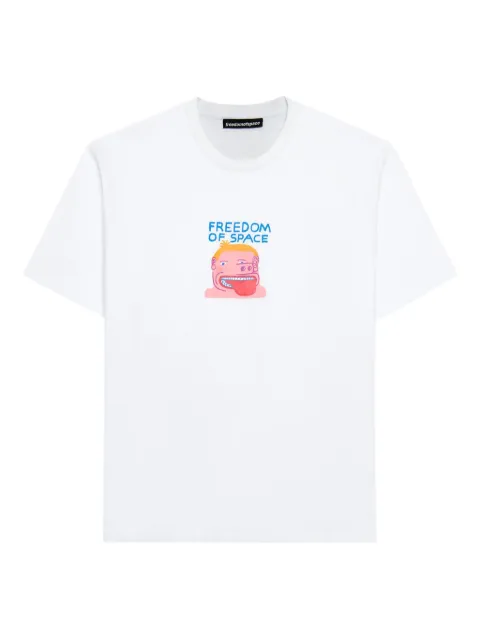 FREEDOM OF SPACE cotton T-shirt 