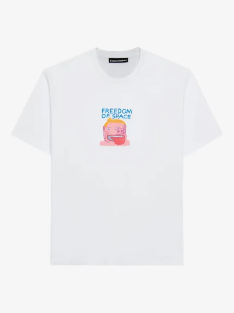 FREEDOM OF SPACE cotton T-shirt 