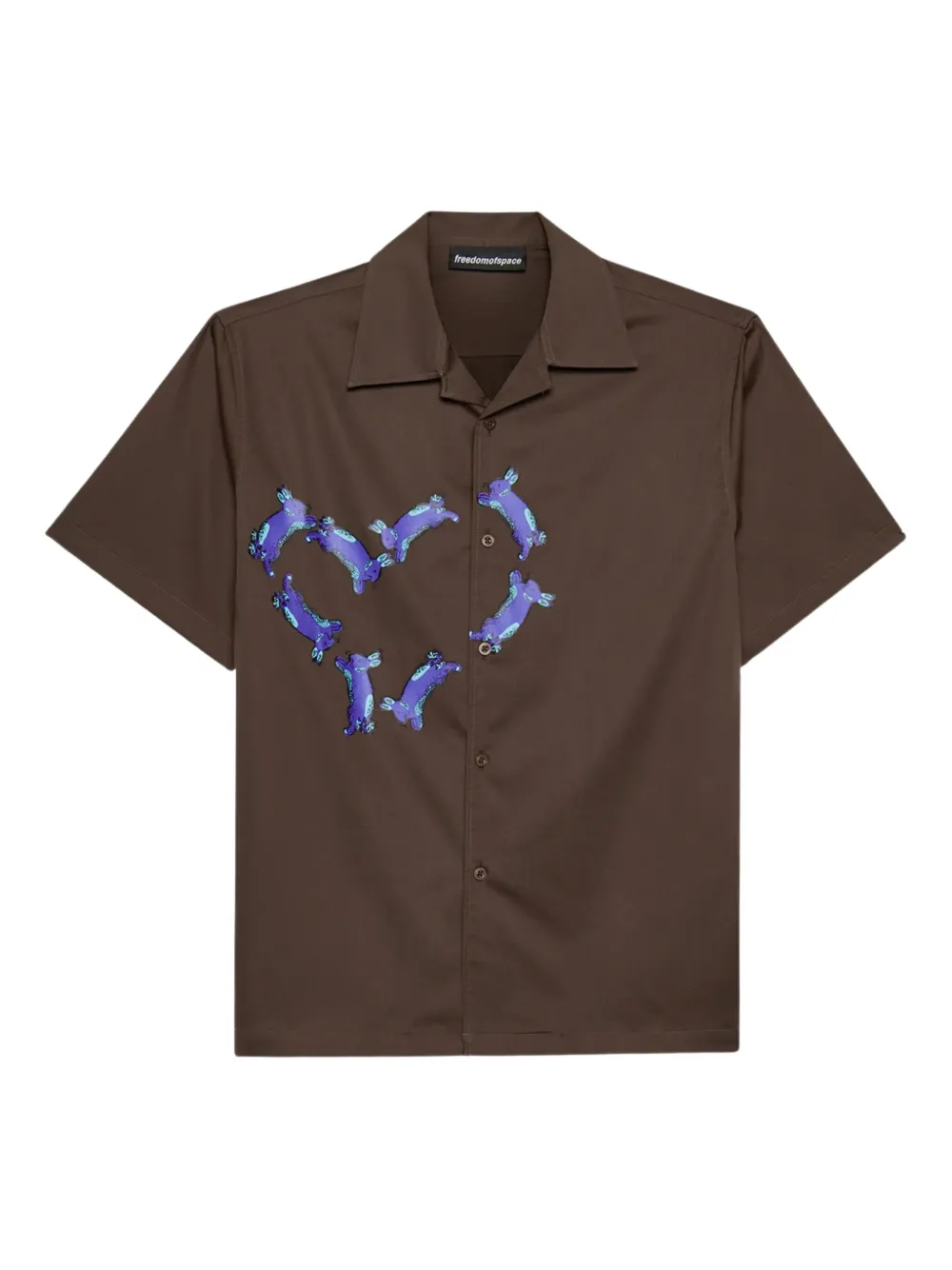 FREEDOM OF SPACE chemise en coton | marron | Image 1