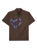 FREEDOM OF SPACE cotton shirt - Brown