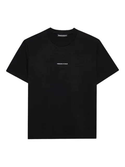 FREEDOM OF SPACE logo-print T-shirt