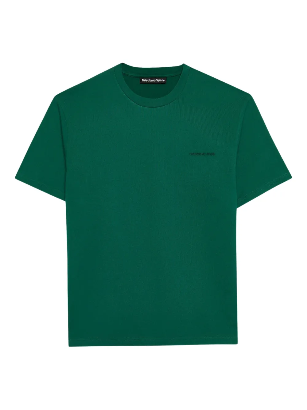 FREEDOM OF SPACE cotton T-shirt - グリーン FREEDOM OF SPACE cotton T-shirt - グリーン