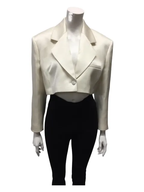 Magda Butrym padded-shoulder single-breasted blazer