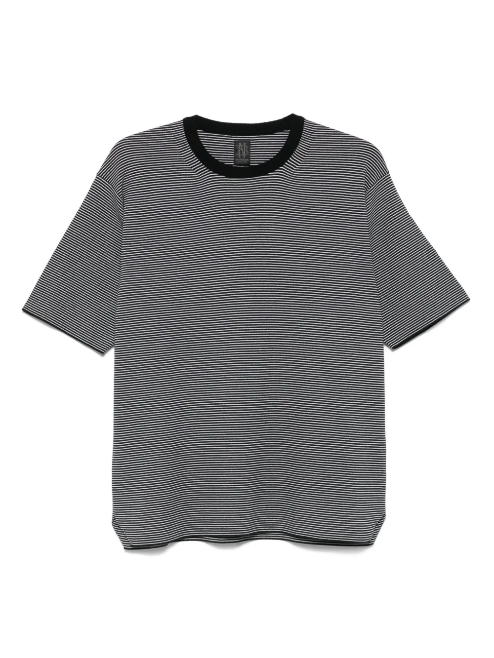 Batoner Japan ストライプ Tシャツ - ブラック Batoner Japan ストライプ Tシャツ - ブラック